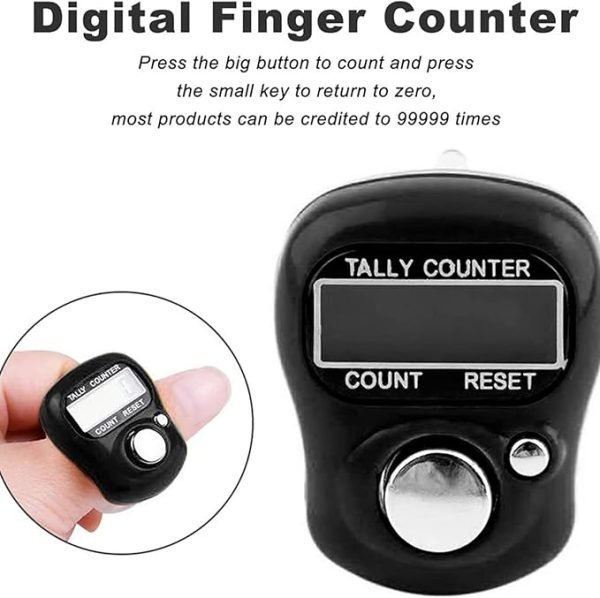 Electronic Digital Display Finger Hand Tally Counter - Image 2