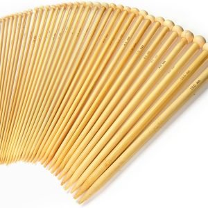 Bamboo Knitting Needles Sold Separately (18 Sizes From 2.0mm to 10.0mm)