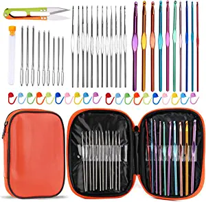 Crochet Hook with Storage Case (54 pieces)