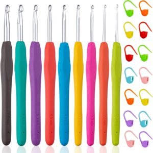 Ergonomic Handle Crochet Hooks (9Hooks)